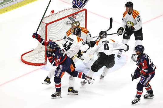 Mål 1-0 av Linköpings Markus Ljungh förbi Brynäs