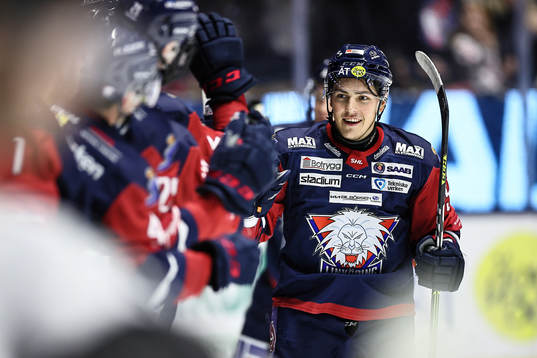 Linköpings Max Lindroth jublar