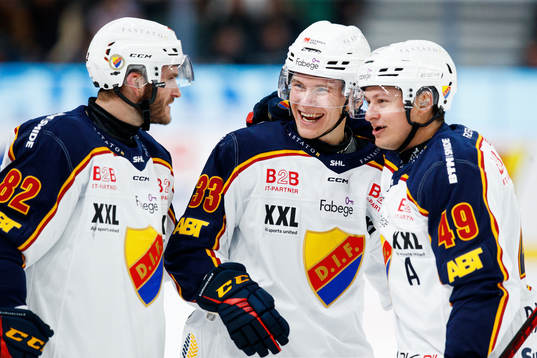 Djurgårdens Paul Carey, Filiph Engsund och Rhett Rakhshani
