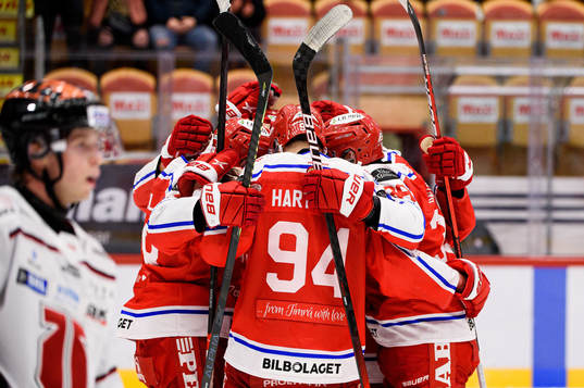 Timrås spelare jublar