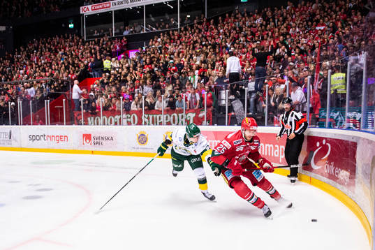 Björklövens Axel Ottosson och Modos Sam Vigneault