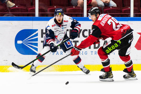 Linköpings Patrick Russel och Malmö Redhawks Eric