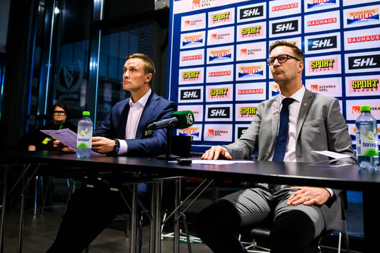 Frölundas tränare Roger Rönnberg och Färjestads