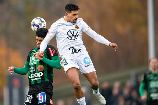 Varbergs Luke le Roux och Östersunds Marco Weymans