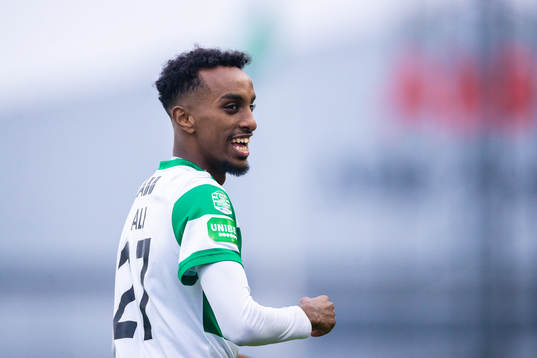 Västerås Taha Abdi Ali jublar efter 1-0
