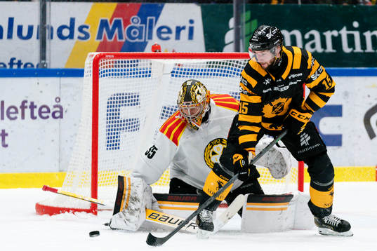 Brynäs målvakt Veini Vehviläinen och Skellefteås Melker