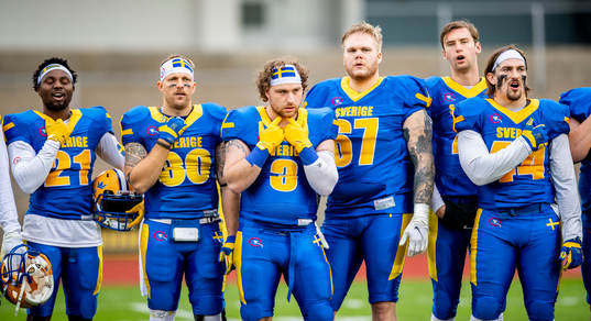 Sveriges Josef Nguzo, Johannes Lindeus, Emil Knutsson, Niklas Johansson