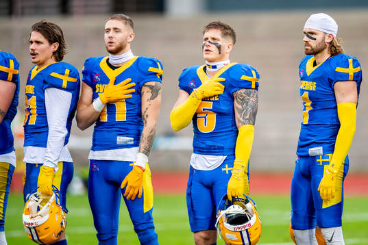 Sveriges Mattias Gauthier, Kevin Börzsei och Sebastisan Gauthier