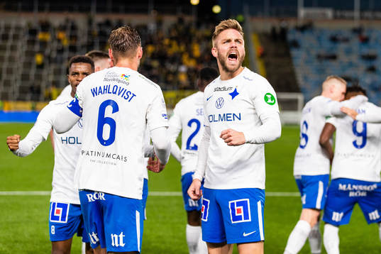 IFK Norrköpings Christoffer Nyman jublar