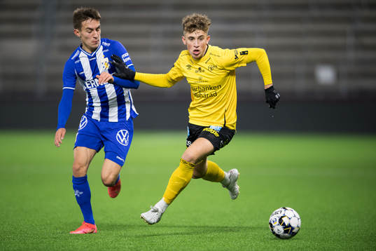 Elfsborgs Isaac Antonsson och IFK Göteborgs Anton Kurochkin