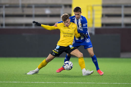 Elfsborgs Isaac Antonsson och IFK Göteborgs Anton Kurochkin