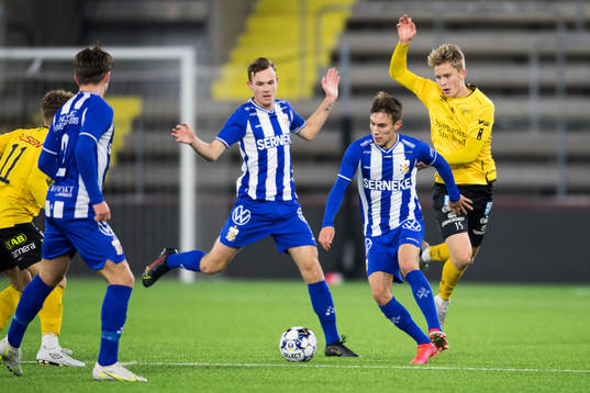 IFK Göteborgs Anton Kurochkin och Elfsborgs Filip Persson