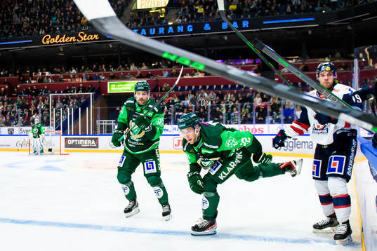 Färjestads Mikael Wikstrand, Per Åslund och Linköpings