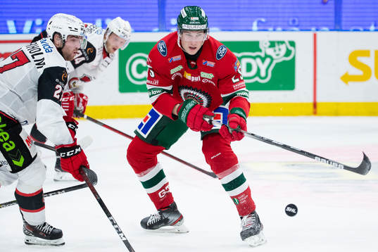 Malmö Redhawks Ponthus Westerholm och Frölundas Elmer