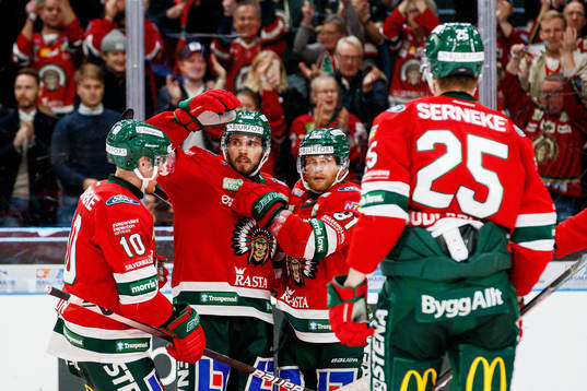 Frölundas Jens Olsson , Michael Spacek , Ryan Lasch och