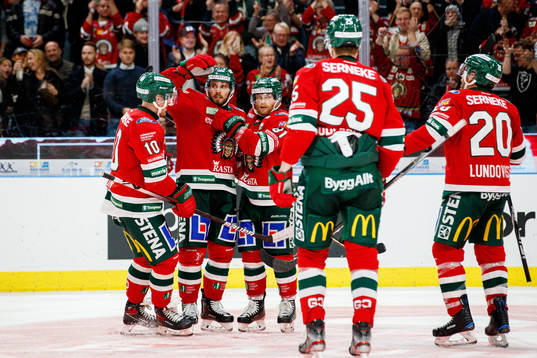 Frölundas Jens Olsson , Michael Spacek , Ryan Lasch och