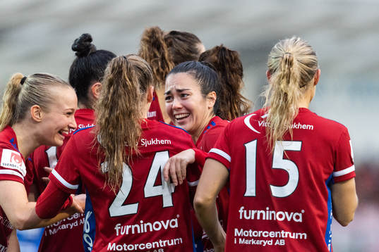 Vittsjös Michelle De Jongh jublar