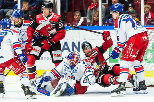 Malmö Redhawks Magnus Pääjärvi och Ponthus Westerholm