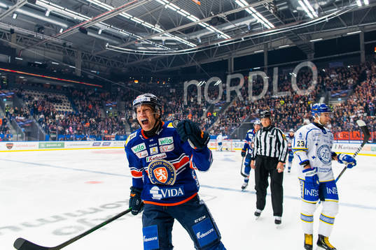 Växjös Richard Gynge jublar