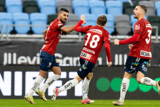 Örgrytes Ailton Jose Almeida jublar efter 2-2