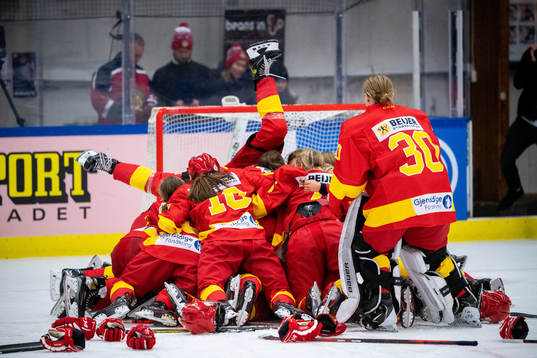 Smålands spelare jublar