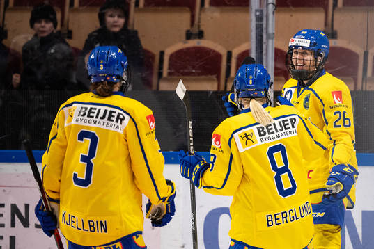 Hanna Olsson of Sweden celebrates scoring 6-0