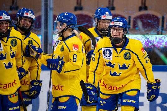 Hanna Olsson of Sweden celebrates