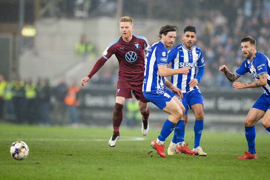 Malmö FFs Anders Christiansen mot IFK Göteborgs Gustav