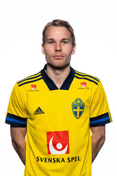 Oscar Lewicki of the Swedish national football team poses for a portrait