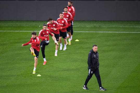 Head coach Willy Sagnol of the Georgian national football