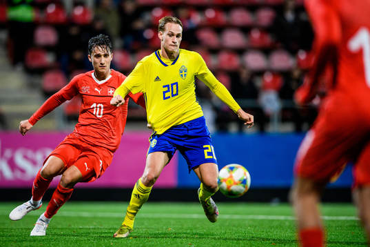 Schweiz Noah Rupp och Sveriges Oscar Vilhelmsson