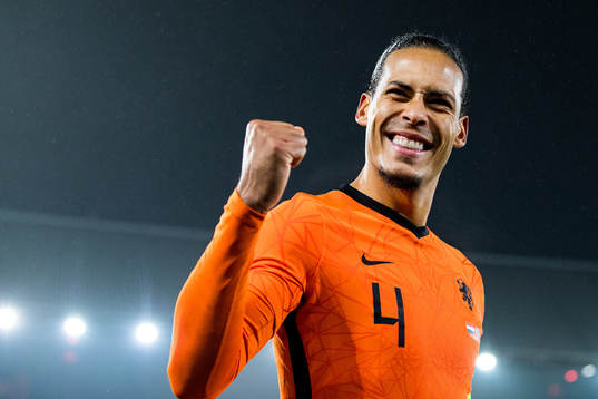 Virgil van Dijk of Netherlands celebrates