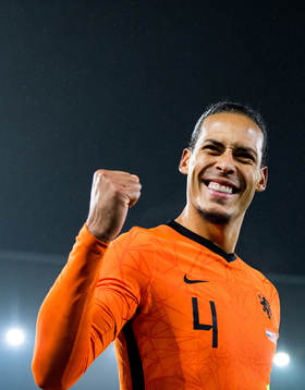 Virgil van Dijk of Netherlands celebrates