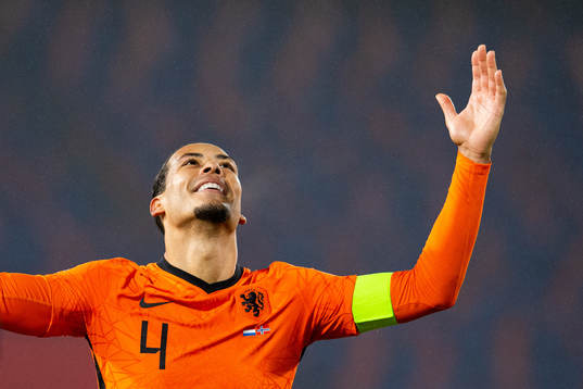 Virgil van Dijk of Netherlands celebrates