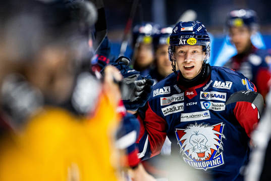 Linköpings Vilmos Gallo jublar