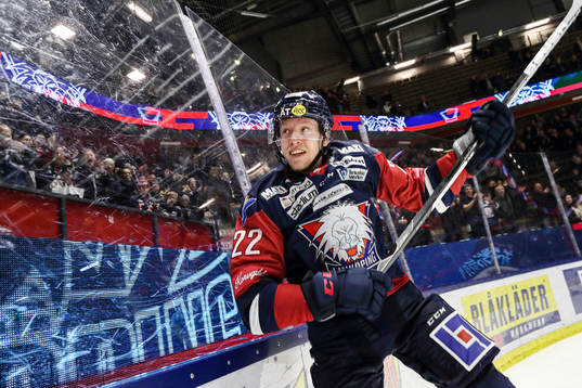 Linköpings Vilmos Gallo jublar