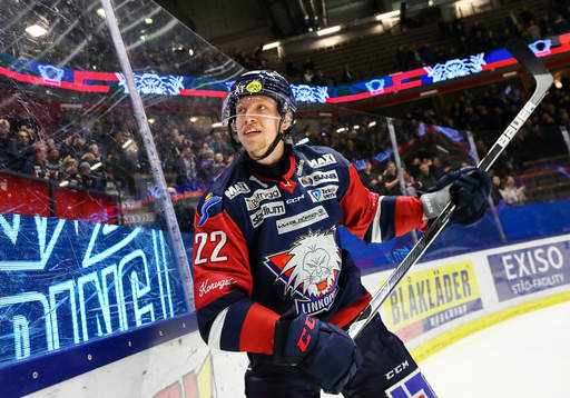 Linköpings Vilmos Gallo jublar