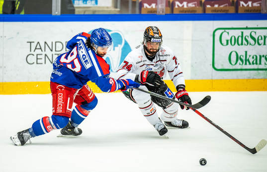 Oskarshamns Cameron Brace och Örebros Nick Ebert