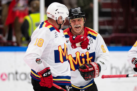 Malmö Redhawks veteran Partik Sylvegård och Mats Lusth