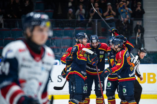Djurgårdens Marcus Sörensen jublar