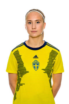 Lovisa Yng i F15-landslaget poserar för porträtt den 20 november 2021 i Stockholm. 