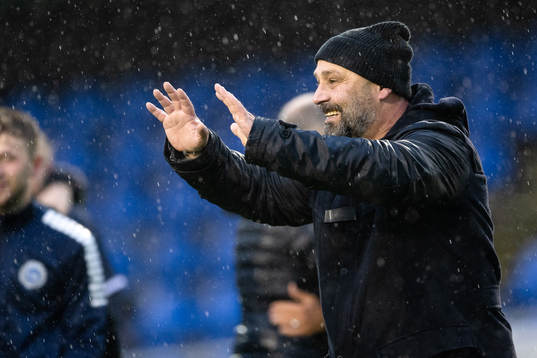 Utsiktens manager Bosko Orovic jublar