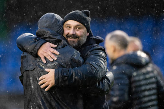 Utsiktens manager Bosko Orovic jublar
