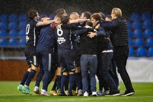 Utsiktens spelare jublar