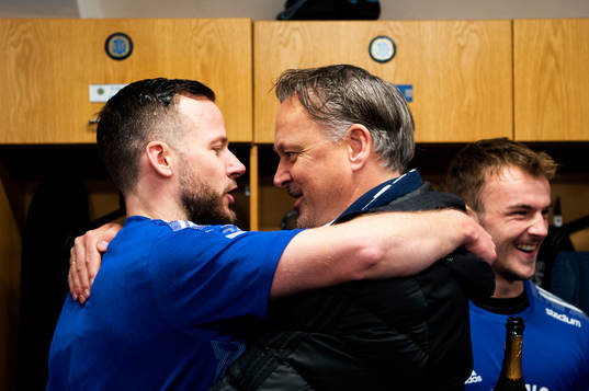 Sundsvalls Robert Lundström och sportchef Urban Hagblom