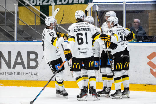 Västerås spelare jublar