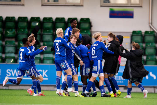 Sundsvalls spelare jublar