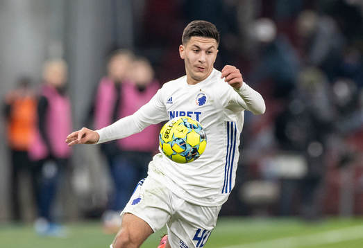  Köpenhamns Roony Bardghji under fotbollsmatchen i Superligan mellan Köpenhamn och Århus den 21 november 2021 i Köpenhamn