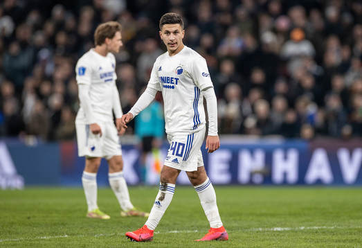  Köpenhamns Roony Bardghji under fotbollsmatchen i Superligan mellan Köpenhamn och Århus den 21 november 2021 i Köpenhamn