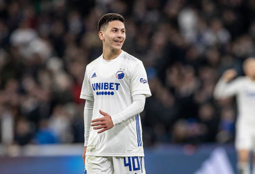 Köpenhamns Roony Bardghji under fotbollsmatchen i Superligan mellan Köpenhamn och Århus den 21 november 2021 i Köpenhamn